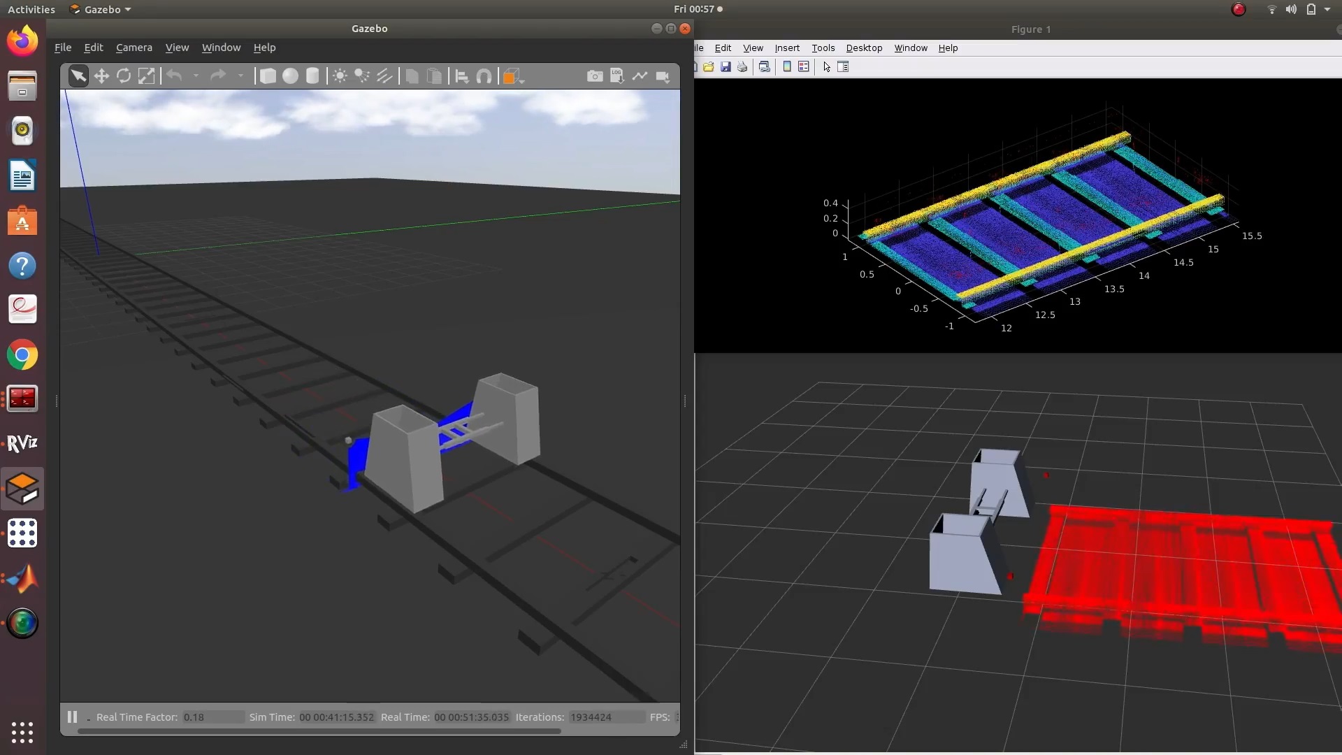 ARIBOT autonomous inspection robot on railway track