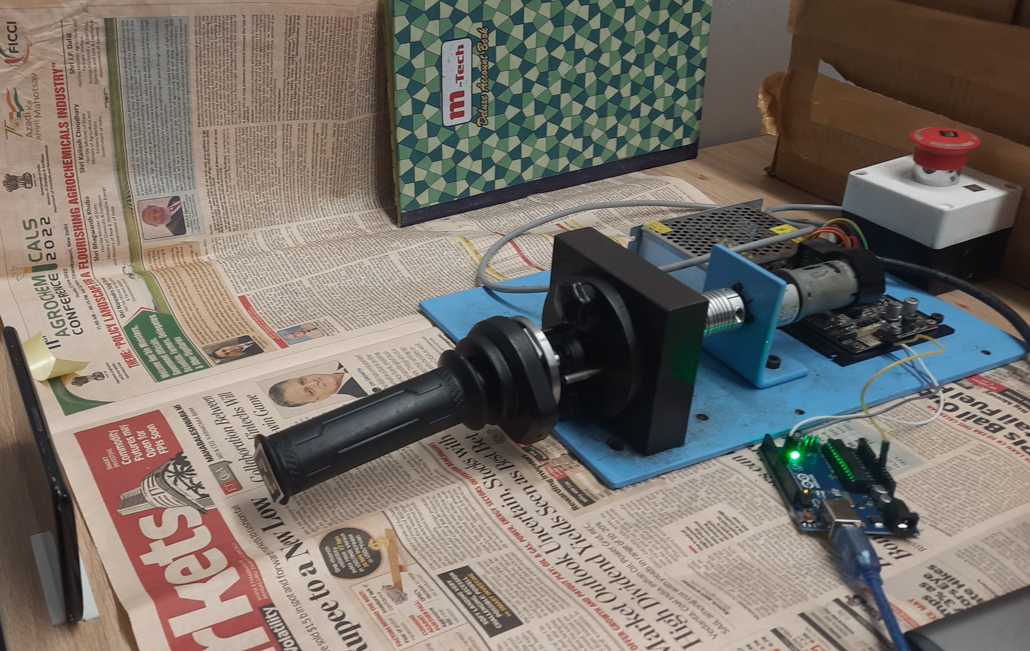 Fiducial marker tracking for throttle position sensor